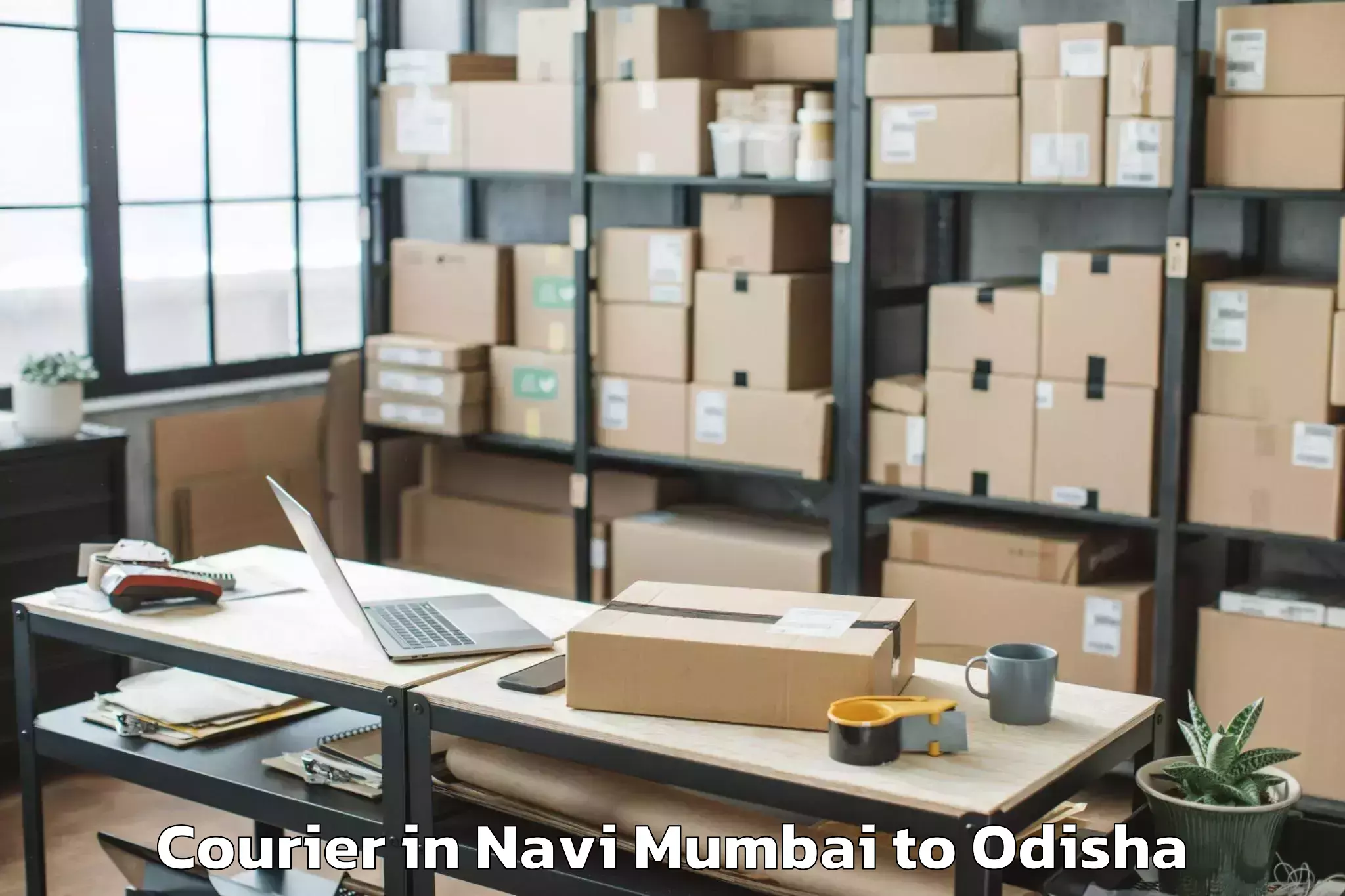 Top Navi Mumbai to Khallikot Courier Available